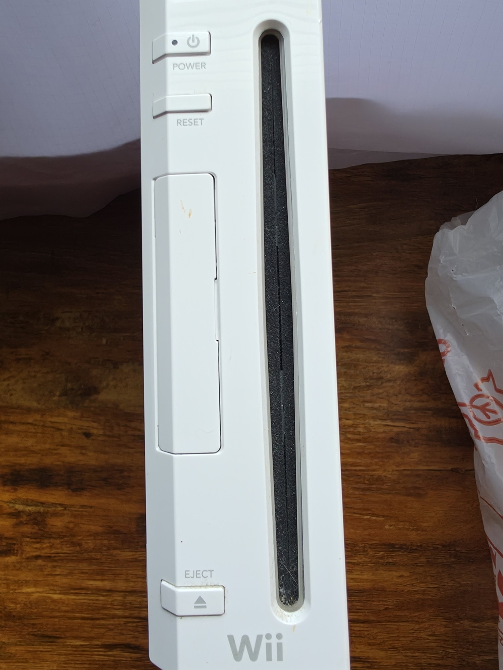 Nintendo Wii White Console Front Panel
